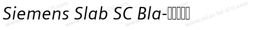 Siemens Slab SC Bla字体转换
